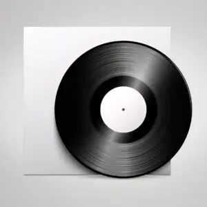 12 Inch Unbranded - Centre White Record Label A & B Side